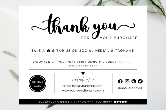 Editable Canva Thank You Card 18