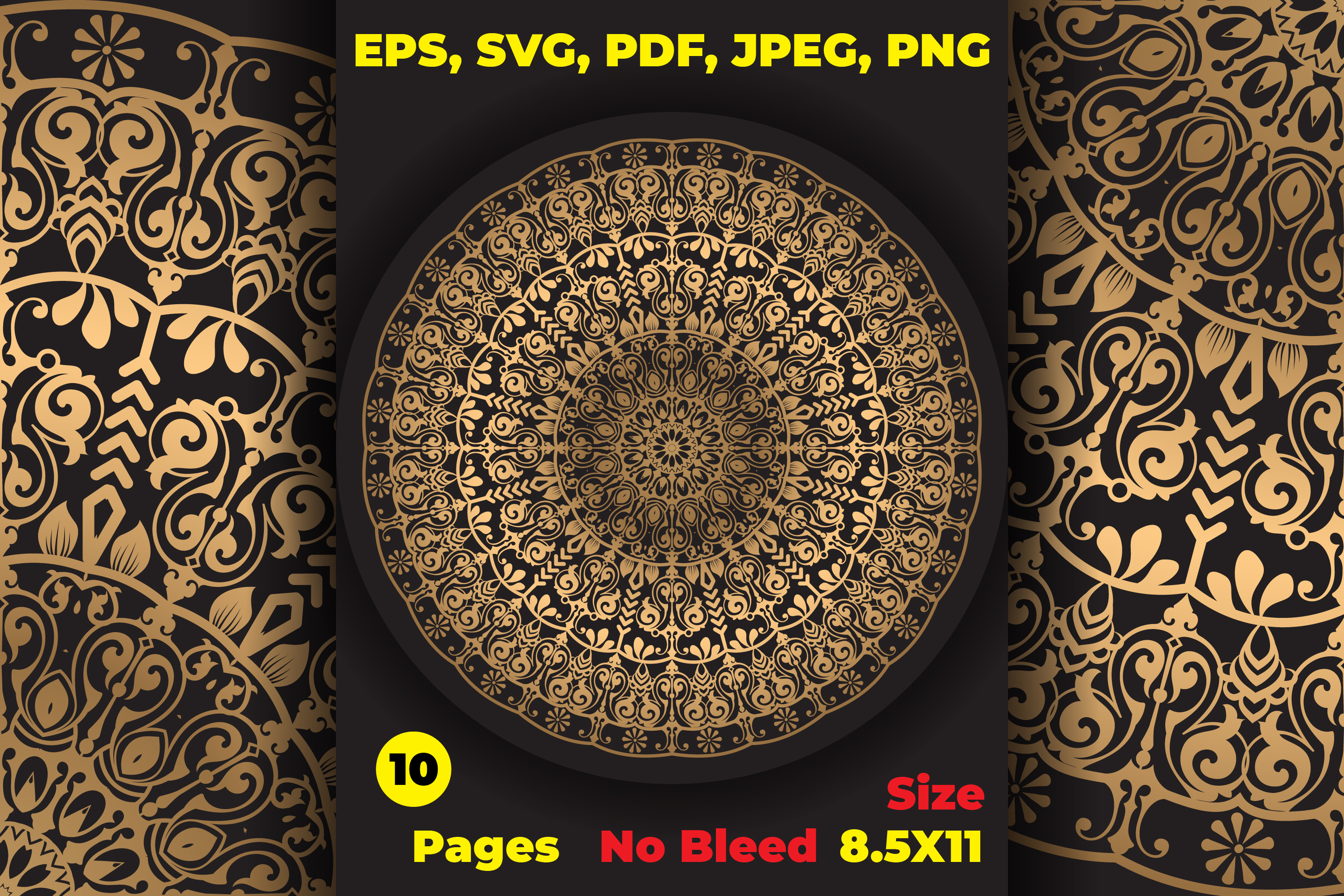 Floral Intricate Mandala Coloring Page