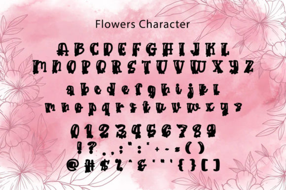 Flowers Font - Preview 4