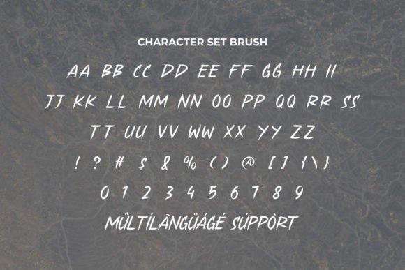 Magma Break Font PNG with transparent background - Preview 3