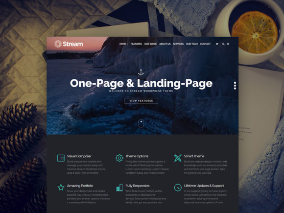 Stream - One Page WordPress Theme