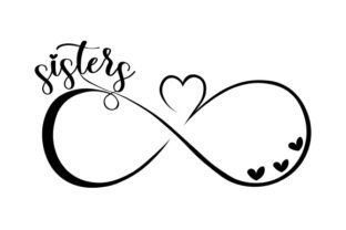 Sisters Infinity Symbol Archivo de Corte SVG por Creative Fabrica ...
