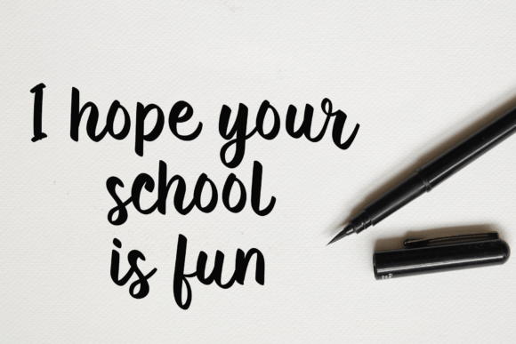 Back to School Font - Preview 4