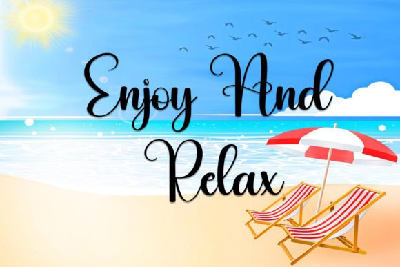 Beautiful Beach Font - Preview 1
