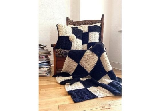 Chess Blanket and Two Cushion Covers