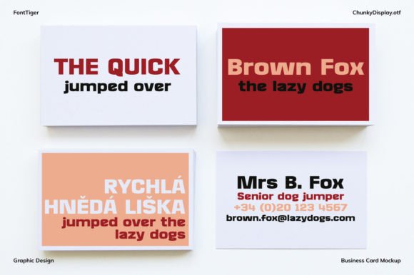 Chunky Display Font - Preview 2