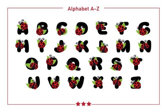 Cute Ladybug Font - Preview 1