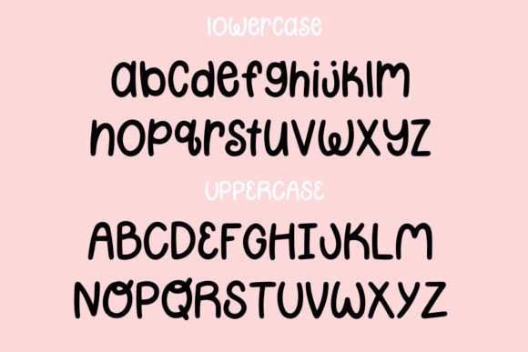 Cute Lipstick Font PNG with transparent background - Preview 1