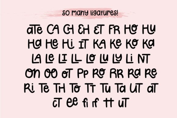 Cute Lipstick Font PNG with transparent background - Preview 6