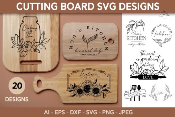 Cutting Board SVG Bundle Kitchen Quotes