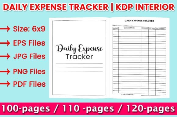 Daily Expense Tracker | KDP Interior