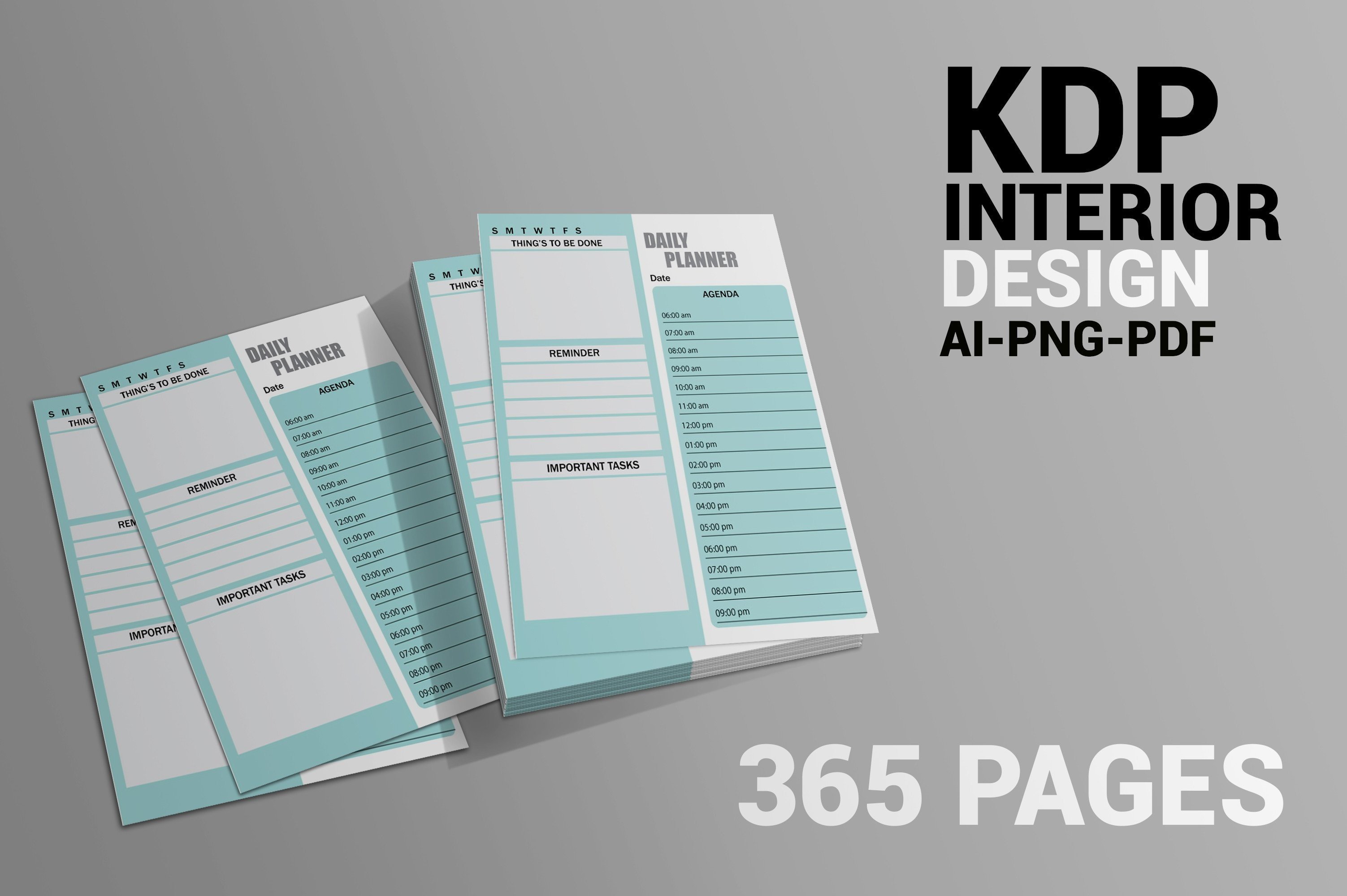Daily Planner KDP Graphic by SeamZone · Creative Fabrica