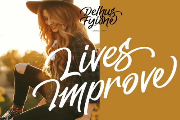 Delhus Fyione Font PNG with transparent background - Preview 3