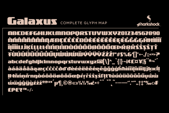 Galaxus Font PNG with transparent background - Preview 1