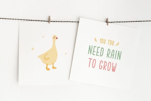 Garden Friends Font PNG with transparent background - Preview 1