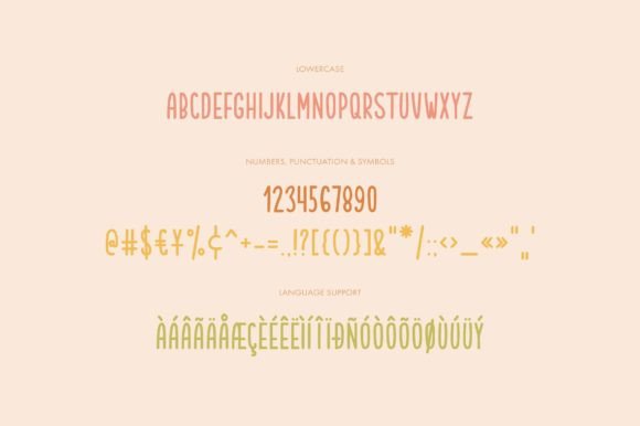 Garden Friends Font PNG with transparent background - Preview 2