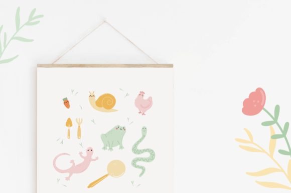Garden Friends Font PNG with transparent background - Preview 4