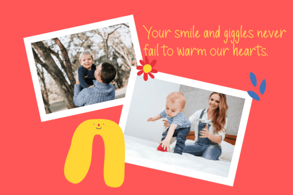 Messy Child Font PNG with transparent background - Preview 4