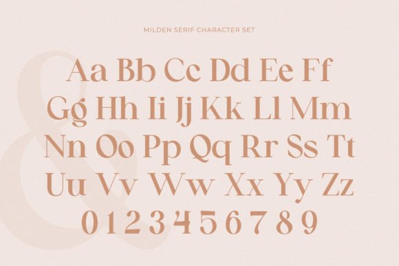 Milden Font PNG with transparent background - Preview 6