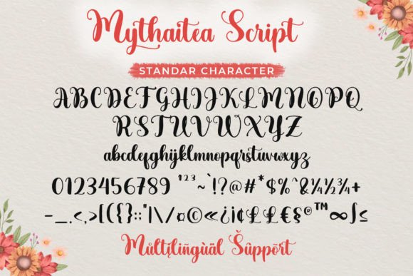 Mythaitea Font PNG with transparent background - Preview 5