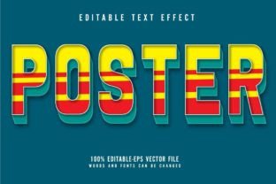 Poster Graphics Text Poster Editable Text Effect Graphic by TrueVector · Creative Fabrica