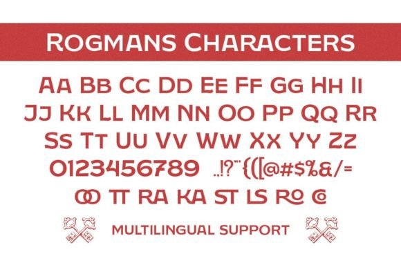 Rogmans Font PNG with transparent background - Preview 4