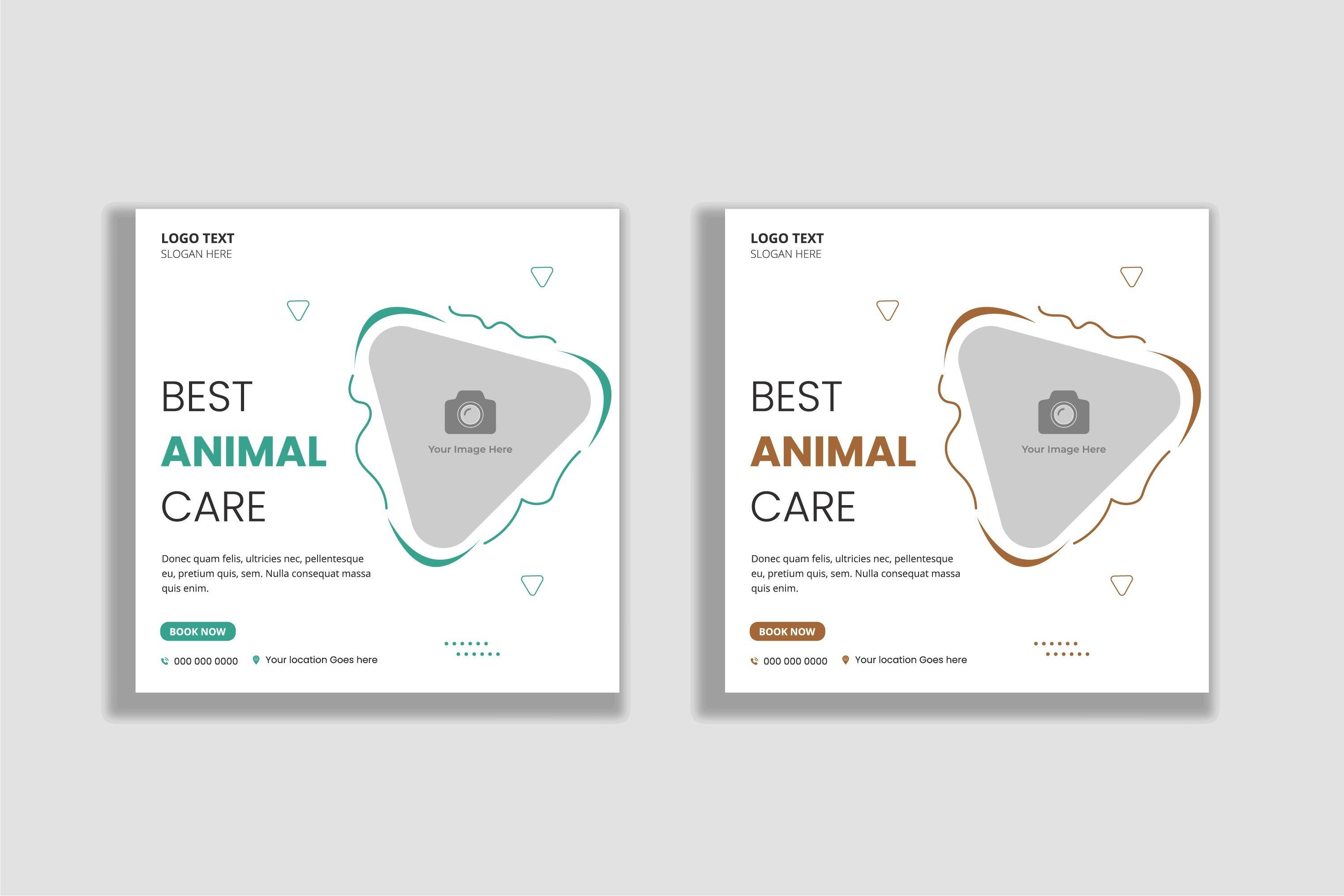 Animal Care Social Media and Web Banner Graphic by SohagMiah01 ...