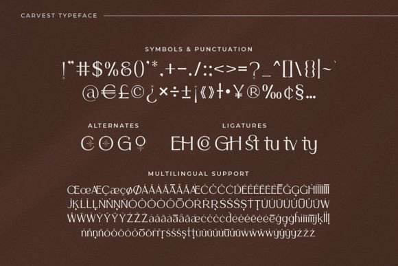 Carvest Font - Preview 2