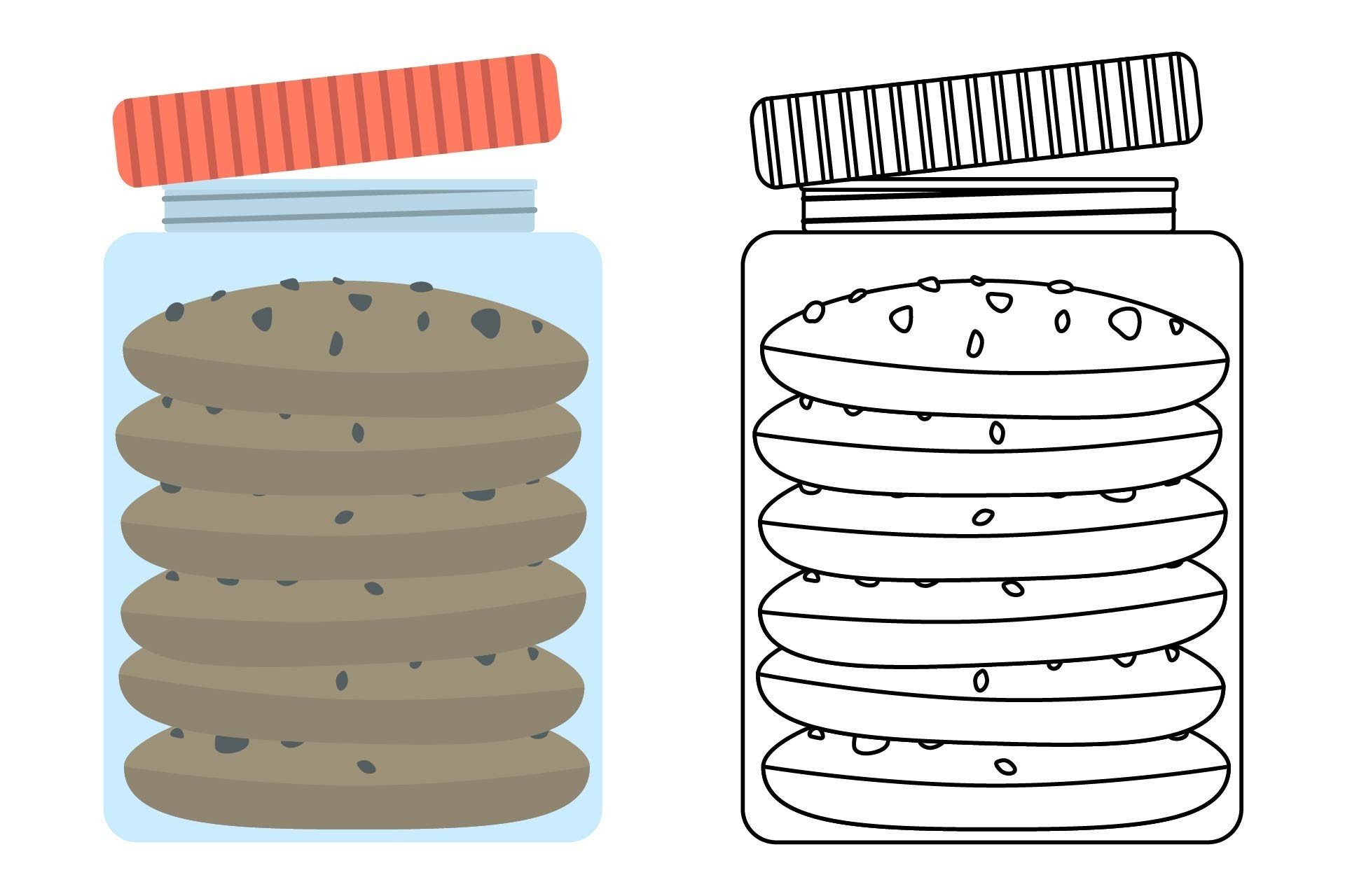 Cookie Jar Bundle Vector Icon