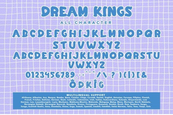 Dream Kings Font PNG with transparent background - Preview 6