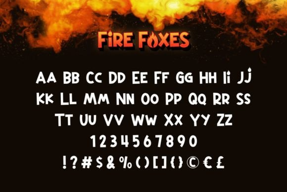 Fire Foxes Font - Preview 3