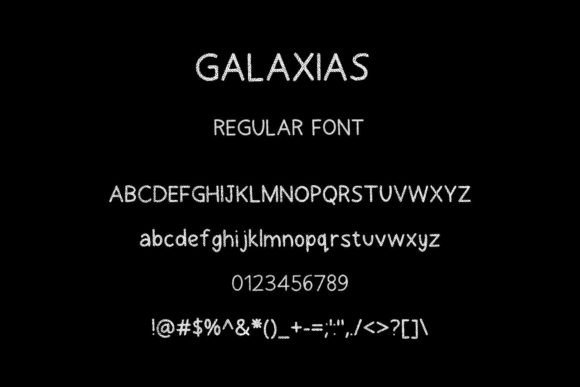 Galaxias Font PNG with transparent background - Preview 1