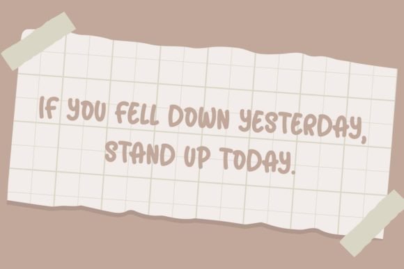 Handmade Note Font PNG with transparent background - Preview 3