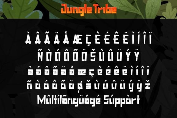Jungle Tribe Font PNG with transparent background - Preview 6