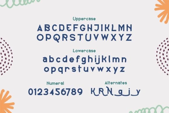 Kisteria Font PNG with transparent background - Preview 1