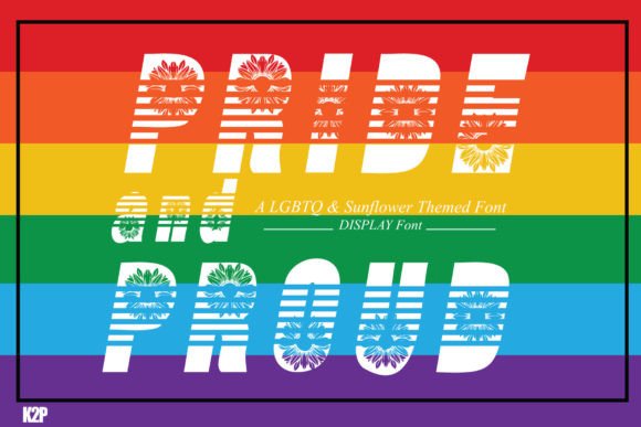 Pride and Proud Font PNG with transparent background - Preview 2