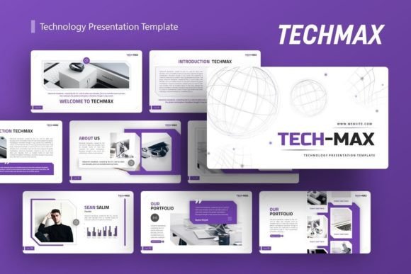Preview of Technology Presentation - Techmax technology presentation template