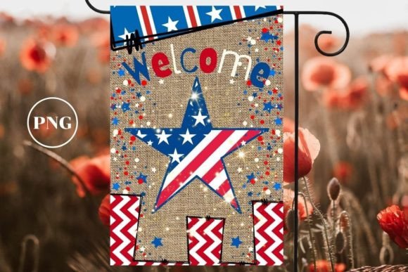 American Star Burlap Garden Flag