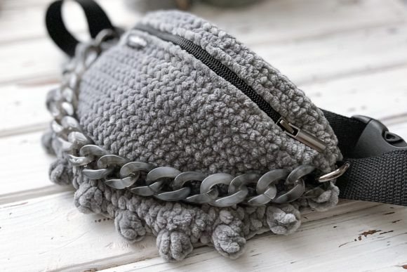 Crochet Fannypack with Plush Pattern PDF