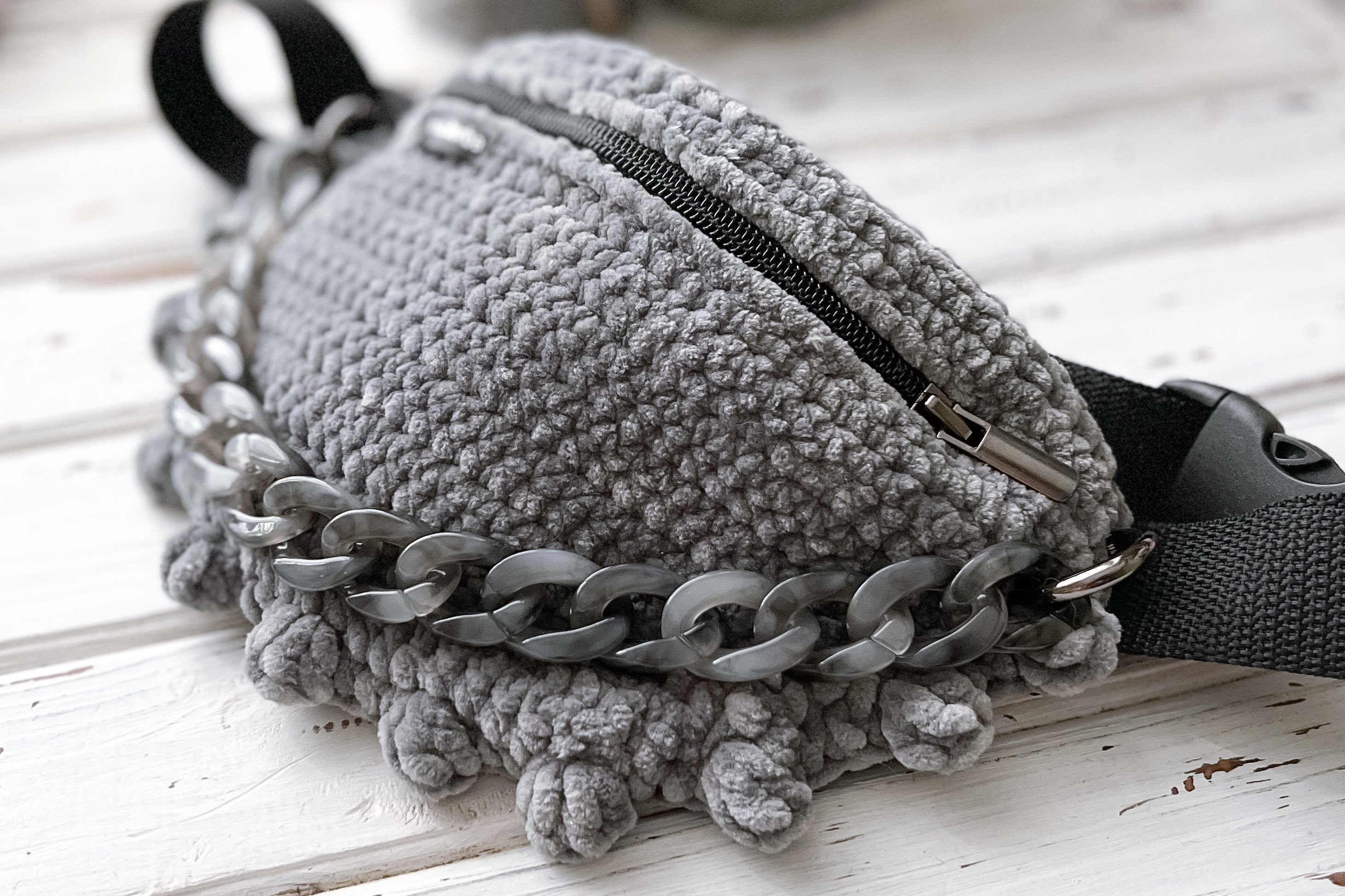 Crochet Fannypack with Plush Pattern PDF