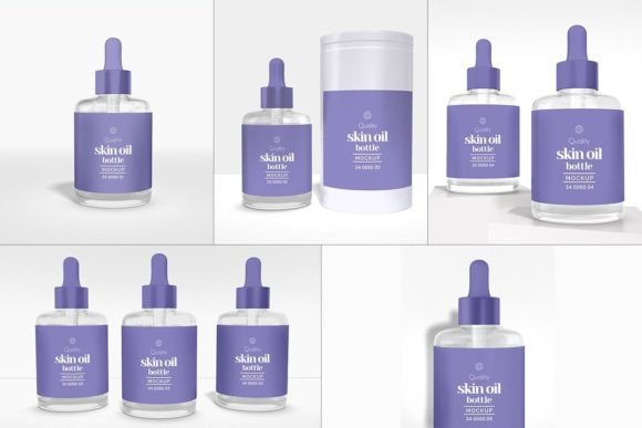 Skin Oil Bottle Mockup Set Graphic by xvector · Creative Fabrica