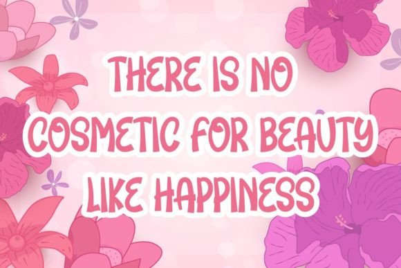 Flower Love Font - Preview 2