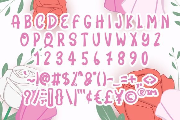 Flower Love Font - Preview 3