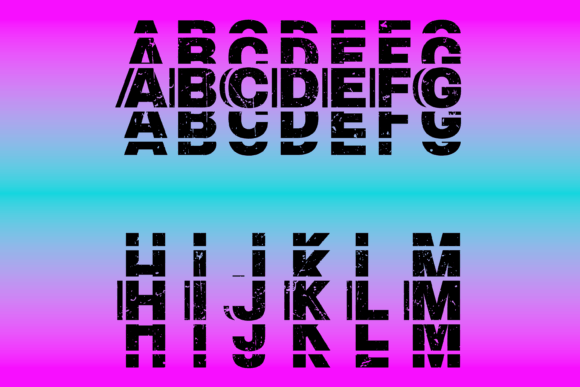 Grungy Font - Preview 1