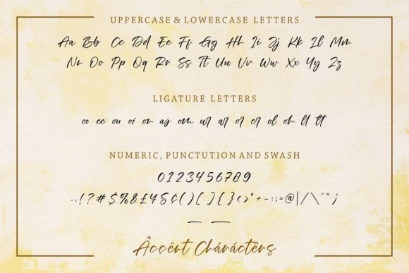 Monthier Font PNG with transparent background - Preview 5