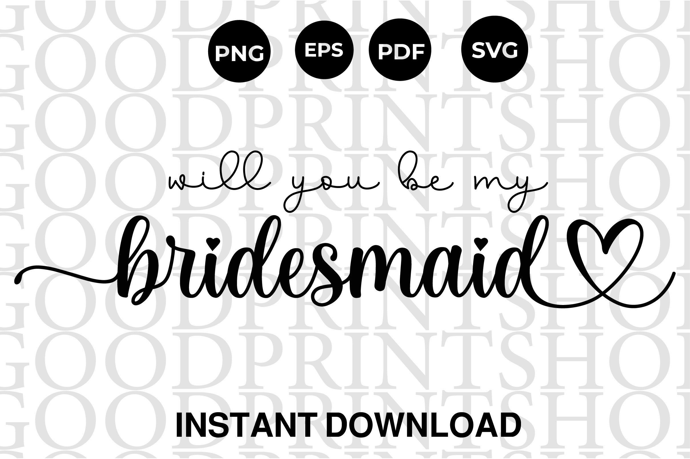 Will You Be My Bridesmaid,Asking svg