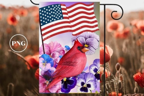 Pinata 4th of July Garden Flag