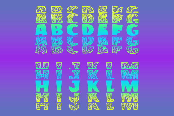 Kidweb Font PNG with transparent background - Preview 1