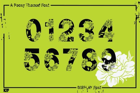 Peony Vacation Font PNG with transparent background - Preview 4
