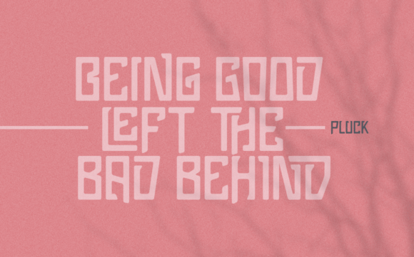 Pluck Font PNG with transparent background - Preview 2